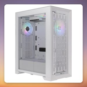 Thermaltake CTE T500 TG ARGB Snow White E-ATX Full Tower Case, Tempered Glass