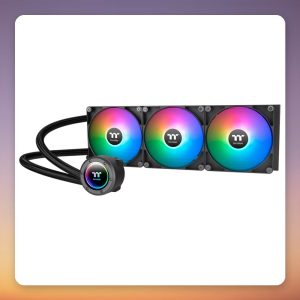 Thermaltake TH420 V2 ARGB Sync 420 mm AIO Liquid Cooler, Black, 3x 140 mm Fans