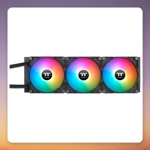 Thermaltake TH420 V2 ARGB Sync 420 mm AIO Liquid Cooler, Black, 3x 140 mm Fans