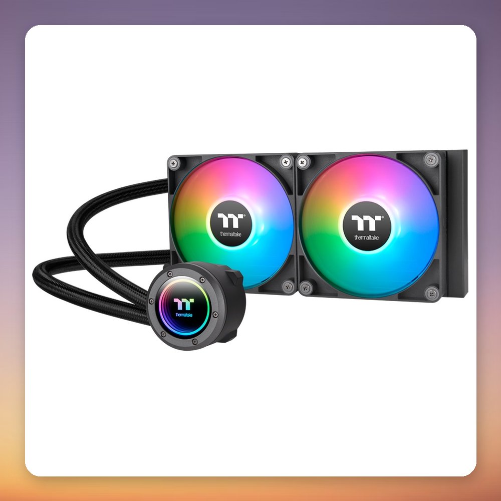 Thermaltake TH240 V2 ARGB Sync 240 mm AIO Liquid Cooler, Black