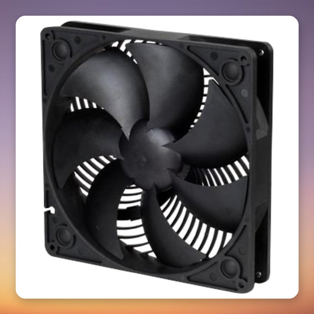 SilverStone AP181 180 mm Case Fan, Black, 3-Pin, 700-1,200 RPM