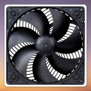 SilverStone AP181 180 mm Case Fan, Black, 3-Pin, 700-1,200 RPM