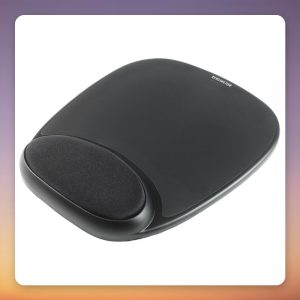 Kensington Comfort Gel Mouse Pad with Wrist Support, Black