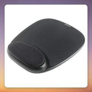 Kensington Comfort Gel Mouse Pad with Wrist Support, Black