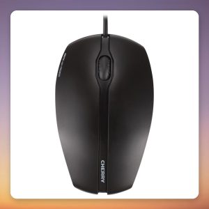 Cherry GENTIX Corded Optical Mouse, 1000 DPI, 3 Buttons, Black, USB