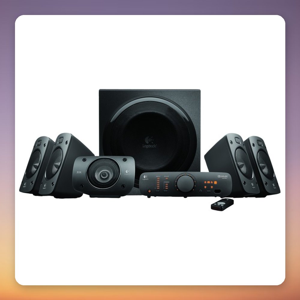 Logitech Z906 5.1 Surround Sound Speaker System, THX Certified, 500W RMS, Black