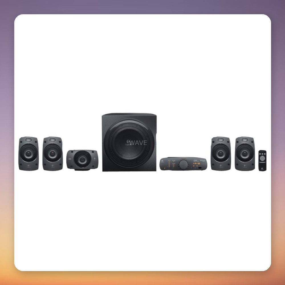 Logitech Z906 5.1 Surround Sound Speaker System, THX Certified, 500W RMS, Black – image 2