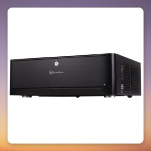 Silverstone Gandia GD06 Micro-ATX Desktop/HTPC Case, Black, 3x 120 mm Fans