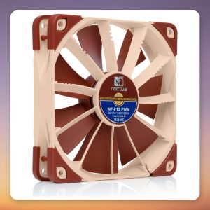 Noctua NF-F12 PWM 120 mm PWM Fan, Light Brown, Single Pack