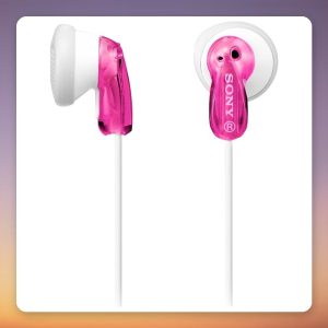 Sony MDR-E9LP In-Ear Earphones, 3.5 mm Wired, Pink