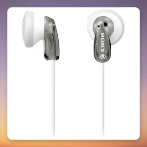 Sony MDR-E9LP In-Ear Earphones 13.5 mm Neodymium Drivers, Grey, 3.5 mm