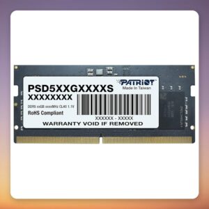 Patriot Signature 32 GB DDR5-4800 CL40 SO-DIMM Laptop Memory Module