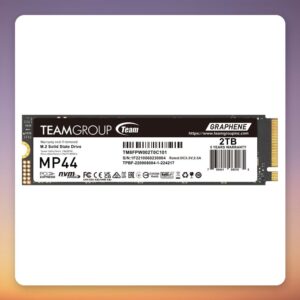 Team Group MP44 2 TB PCIe 4.0 x4 NVMe M.2 2280 SSD, 7,400 MB/s
