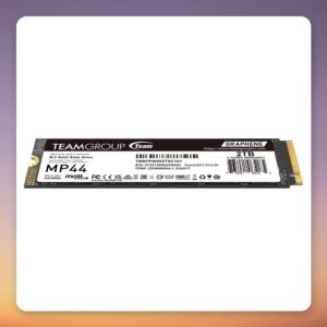 Team Group MP44 2 TB PCIe 4.0 x4 NVMe M.2 2280 SSD, 7,400 MB/s