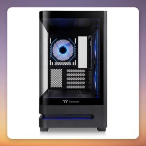 Thermaltake Arcus 190 TG ARGB Micro-ATX Mini-Tower Case, Black, Tempered Glass