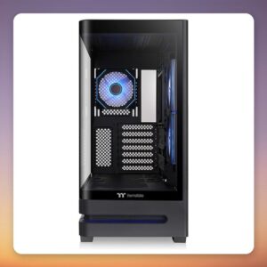 Thermaltake Arcus 290 TG ARGB Black Mid-Tower Case, Curved Tempered Glass, 3 ARGB Fans