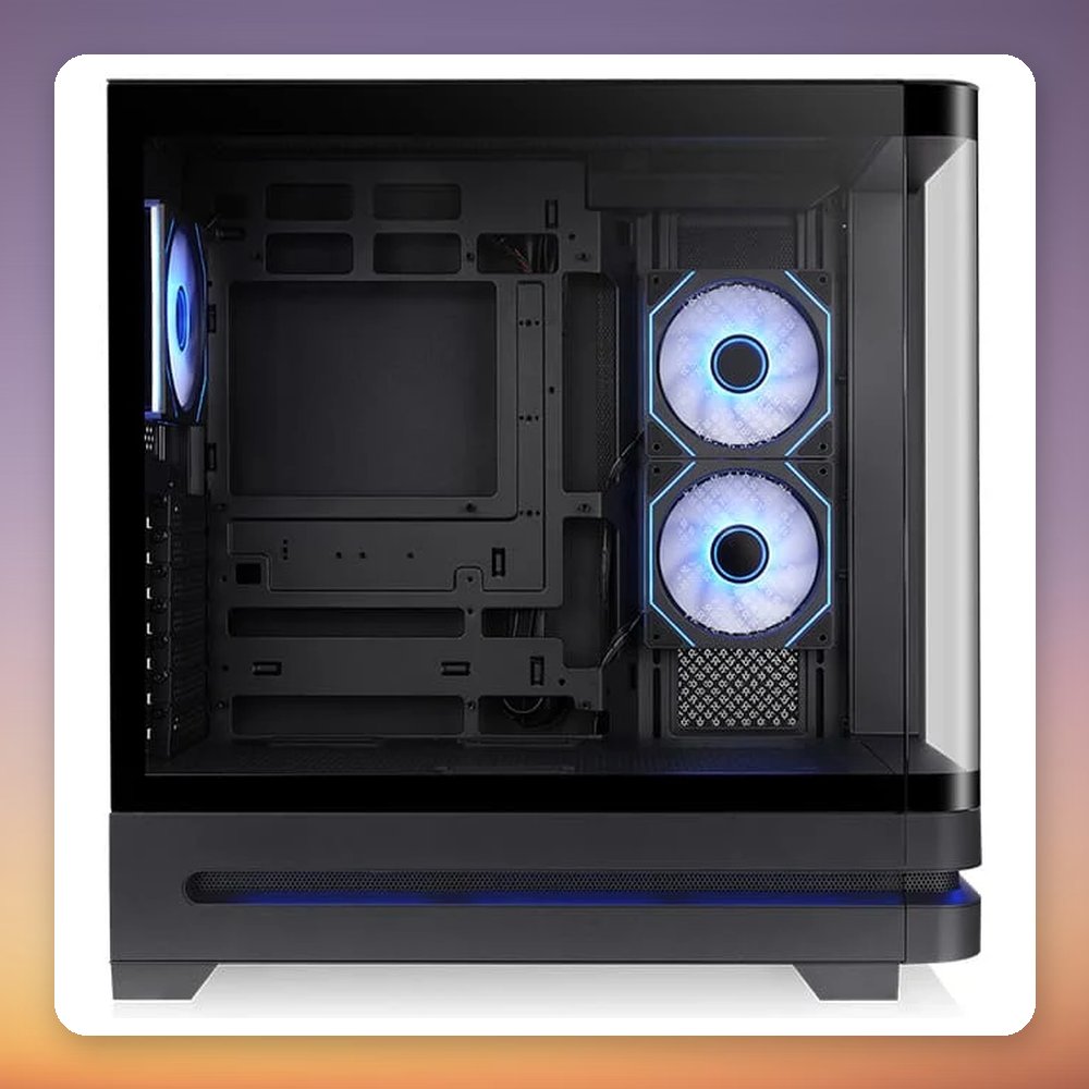Thermaltake Arcus 290 TG ARGB Black Mid-Tower Case, Curved Tempered Glass, 3 ARGB Fans – image 3