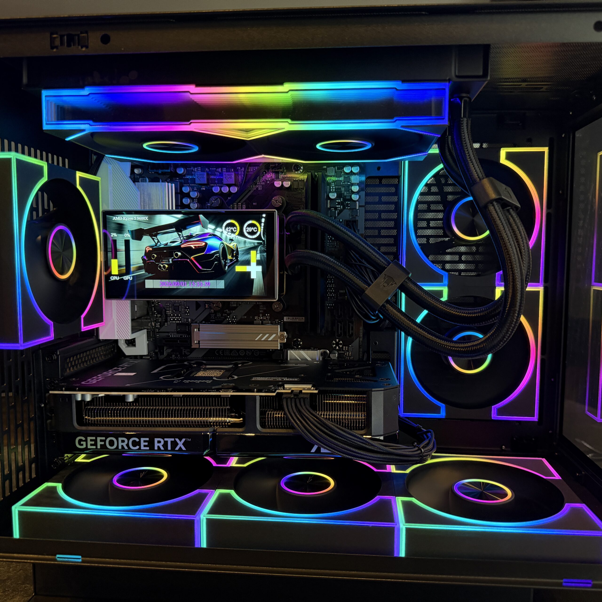 PC Gaming AMD Ryzen 5 9600X, RTX 5070 12GB, 32GB DDR5