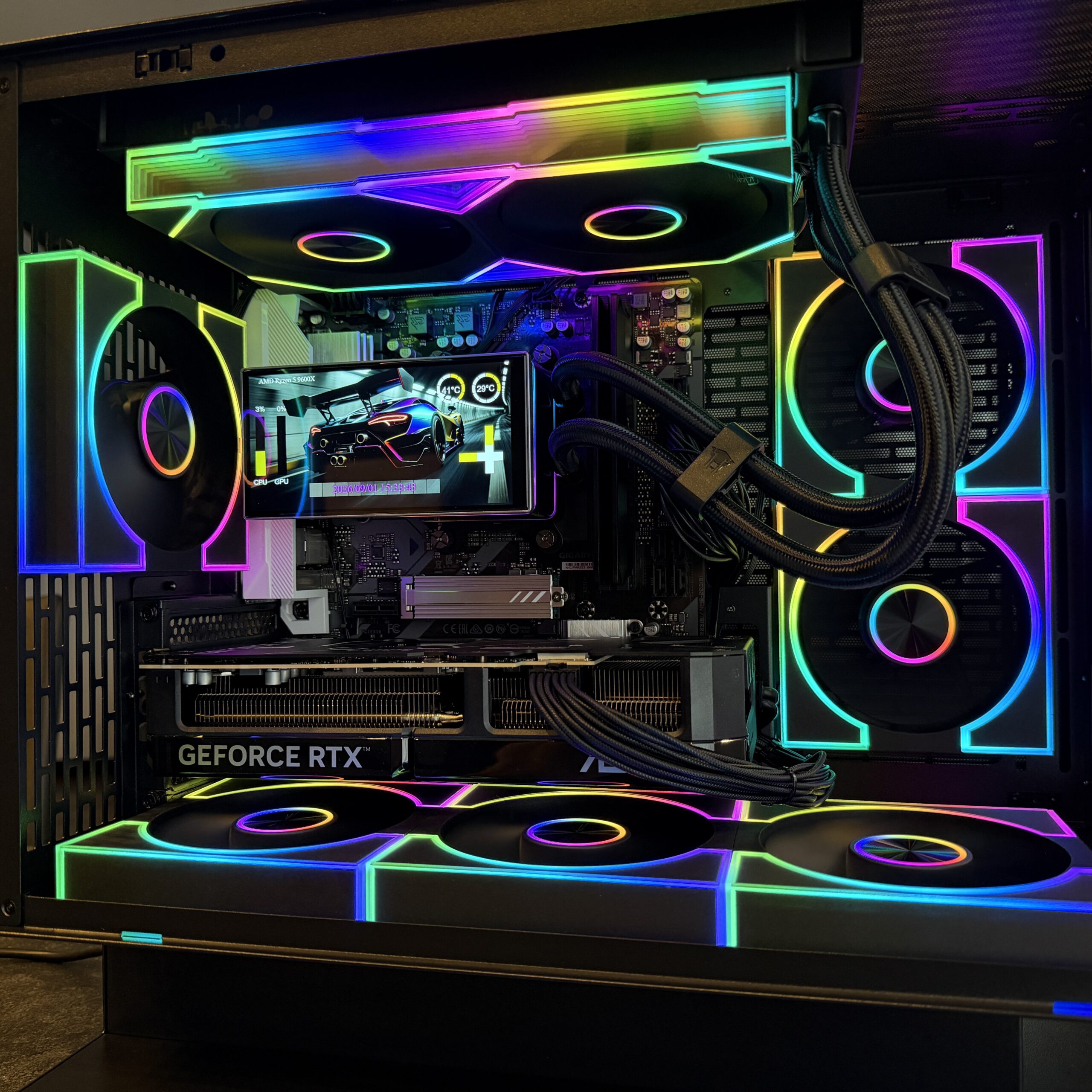 PC Gaming AMD Ryzen 5 9600X, RTX 5070 12GB, 32GB DDR5