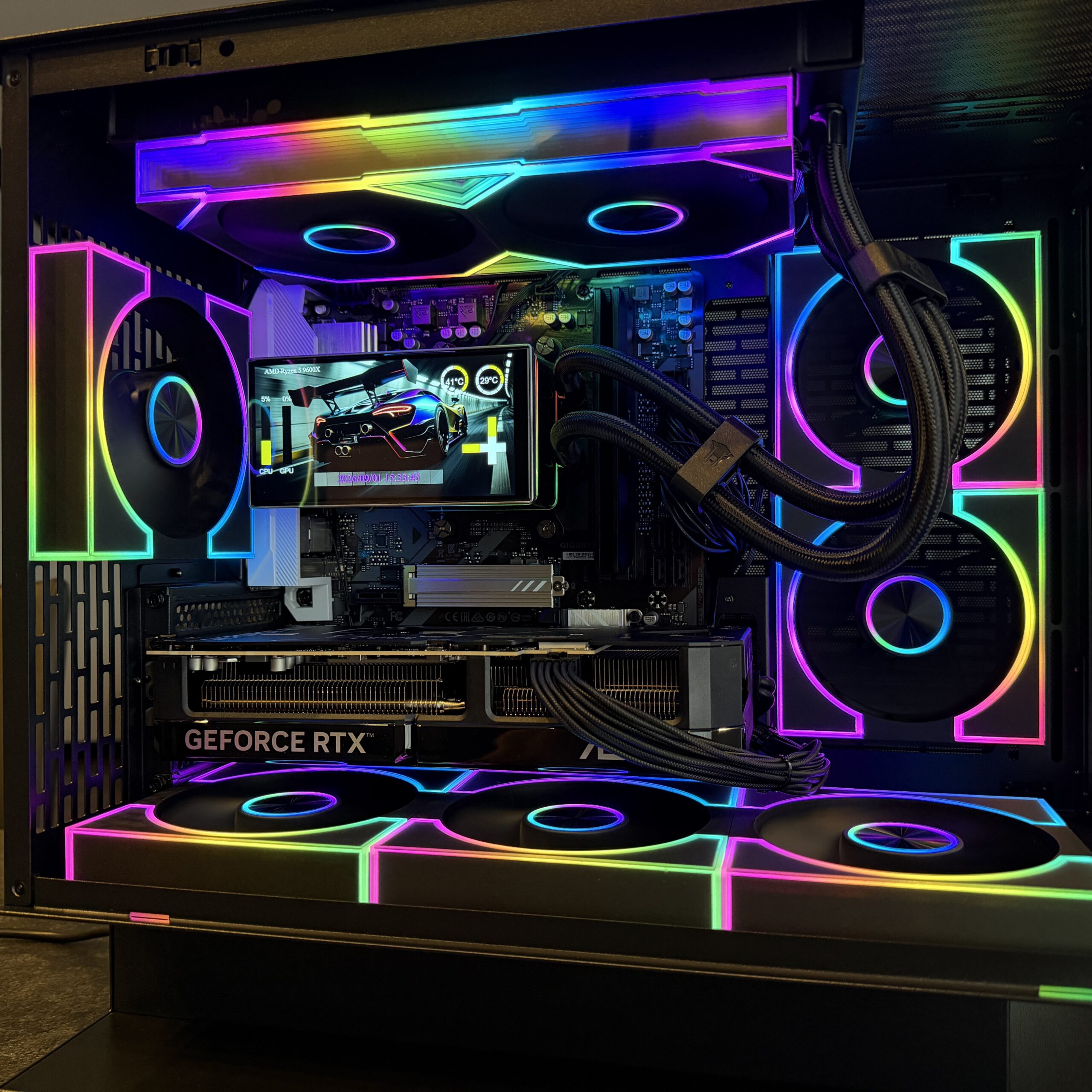 PC Gaming AMD Ryzen 5 9600X, RTX 5070 12GB, 32GB DDR5