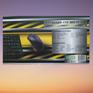 CiT KBMS-BUILDER Wired Keyboard & Mouse Combo (Black)