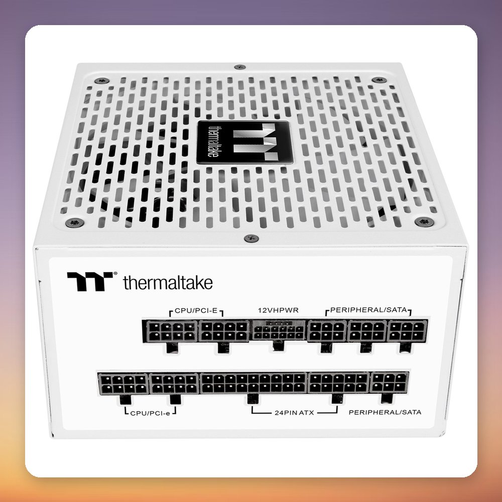 Thermaltake Toughpower GF3 Snow 1200W 80 PLUS Gold Fully Modular ATX 3.0 PSU, White – image 3