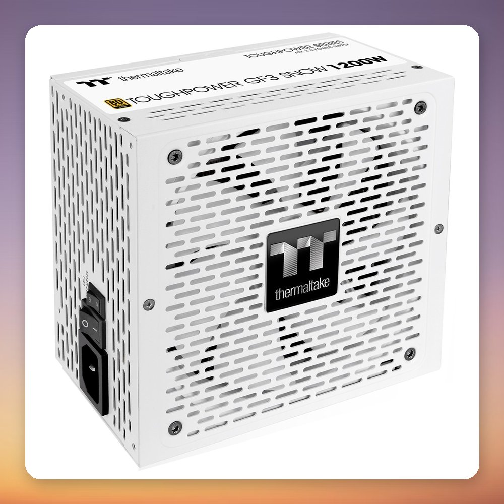 Thermaltake Toughpower GF3 Snow 1200W 80 PLUS Gold Fully Modular ATX 3.0 PSU, White – image 6