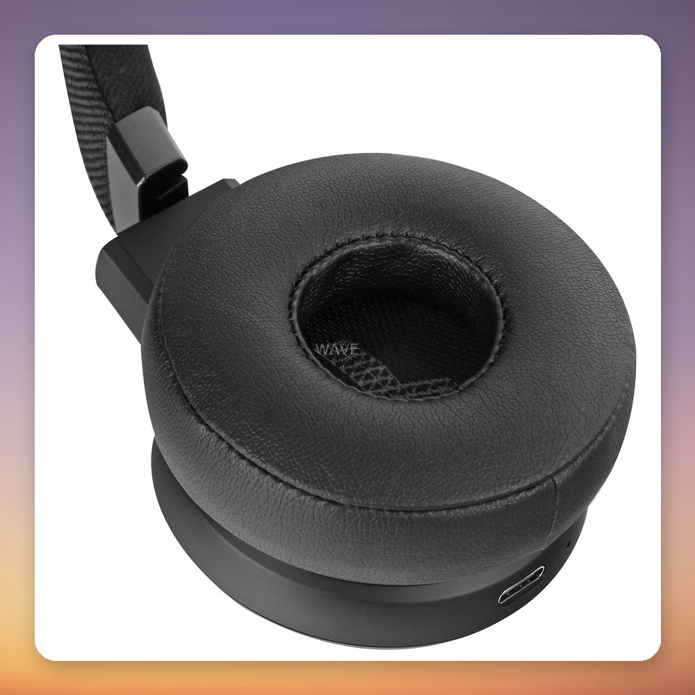 JBL Live 670NC Wireless On-Ear Headphones, Active Noise Cancelling, Black – image 4