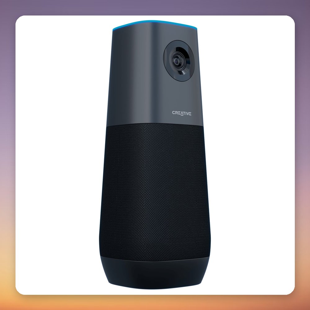 Creative Labs Live! Meet 4K Webcam, 4K UHD, 4 Omnidirectional Microphones, Black