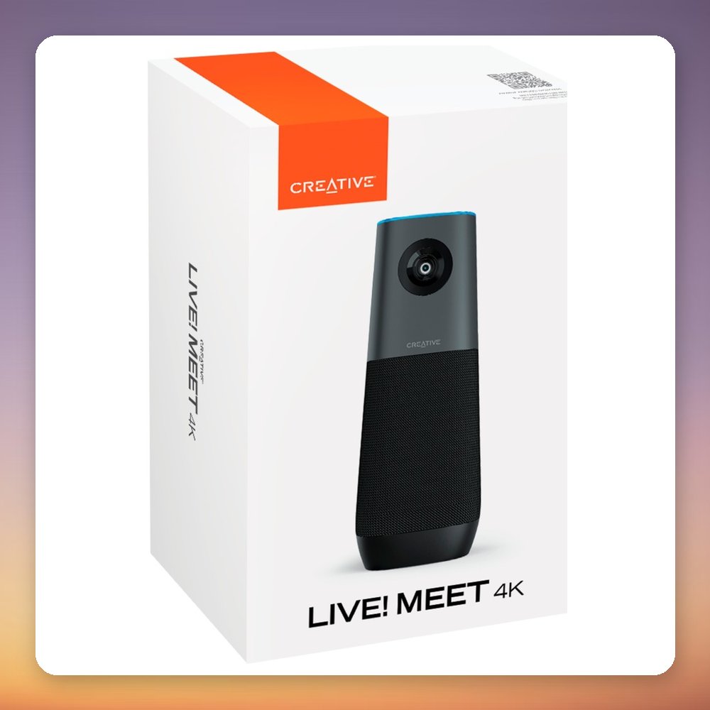 Creative Labs Live! Meet 4K Webcam, 4K UHD, 4 Omnidirectional Microphones, Black – image 5