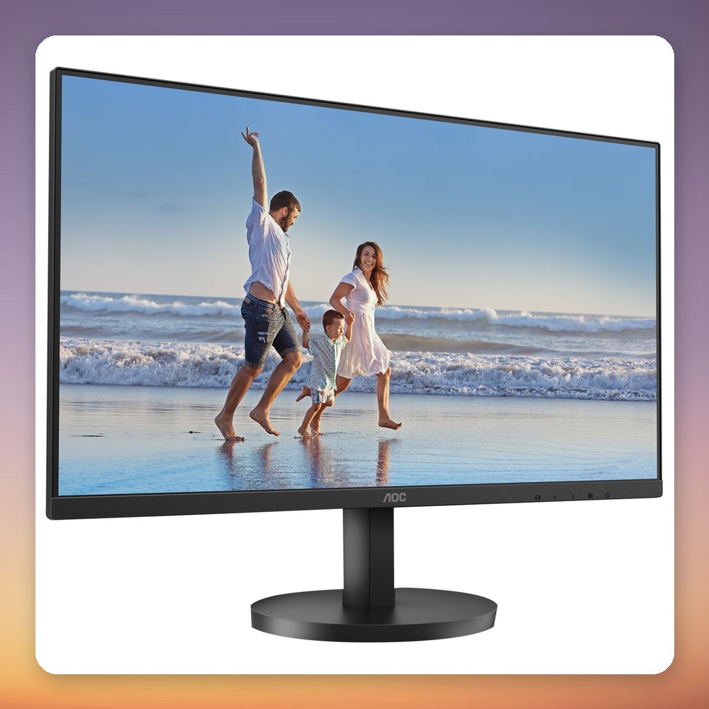 AOC 24B3HA2 23.8" Full HD IPS Monitor, 100 Hz, Adaptive-Sync, Black