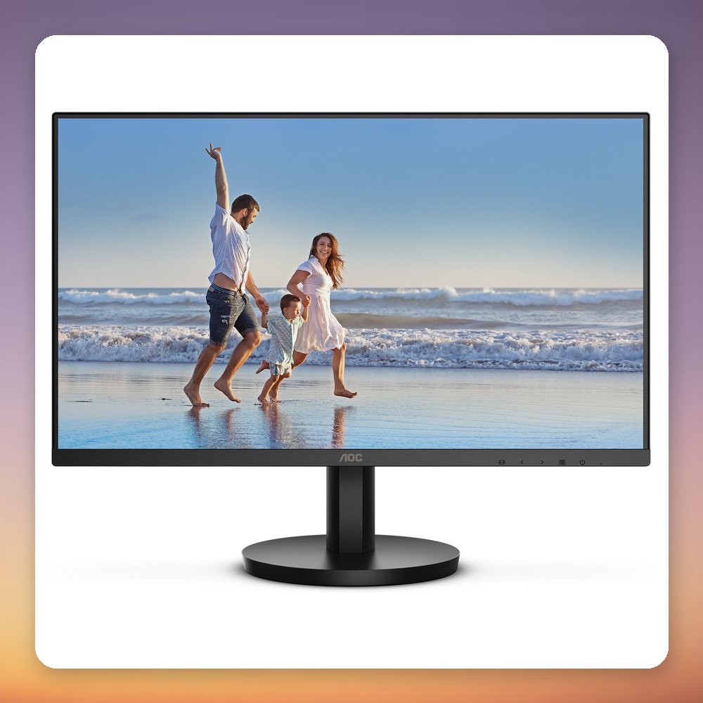 AOC 24B3HA2 23.8" Full HD IPS Monitor, 100 Hz, Adaptive-Sync, Black – image 2