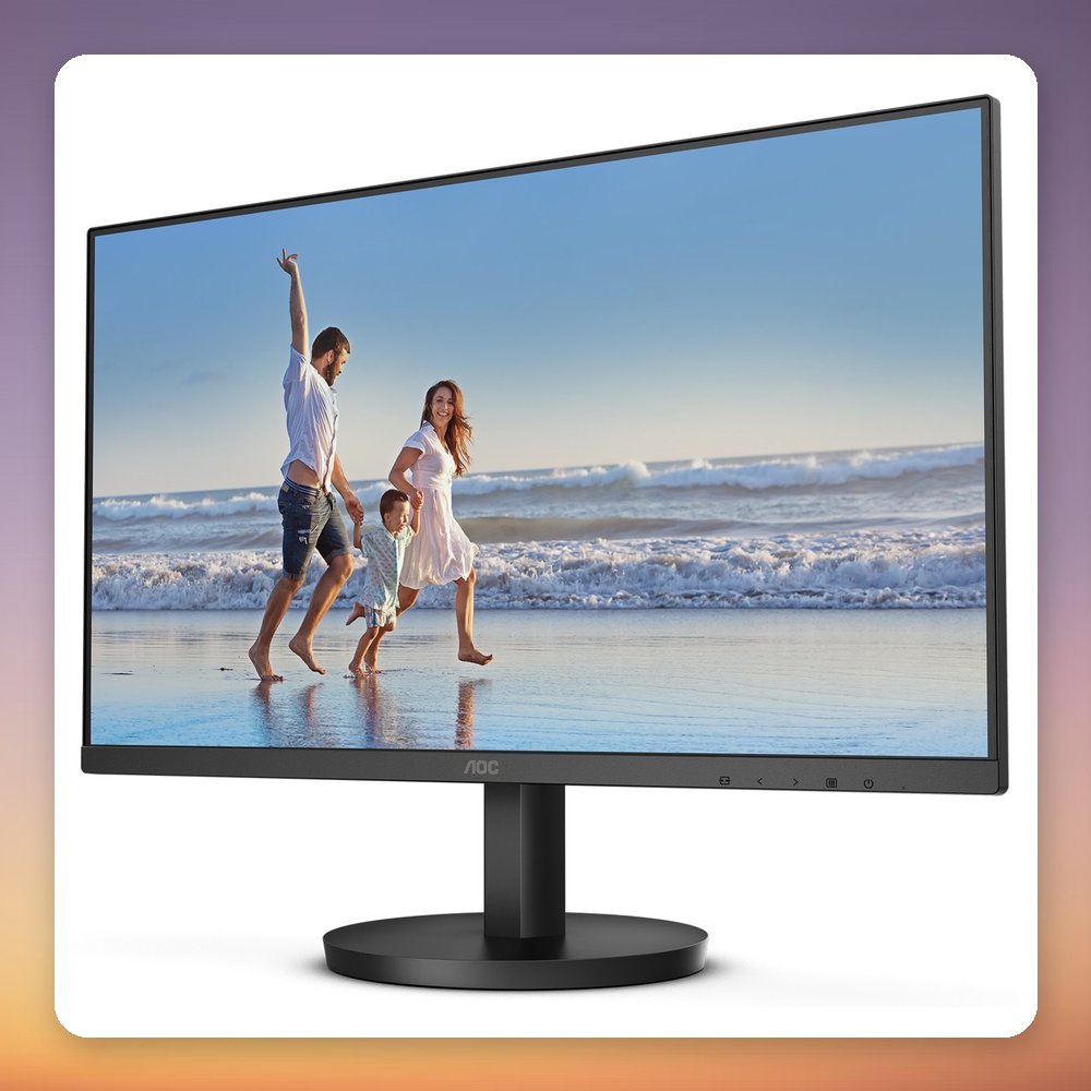 AOC 24B3HA2 23.8" Full HD IPS Monitor, 100 Hz, Adaptive-Sync, Black – image 3