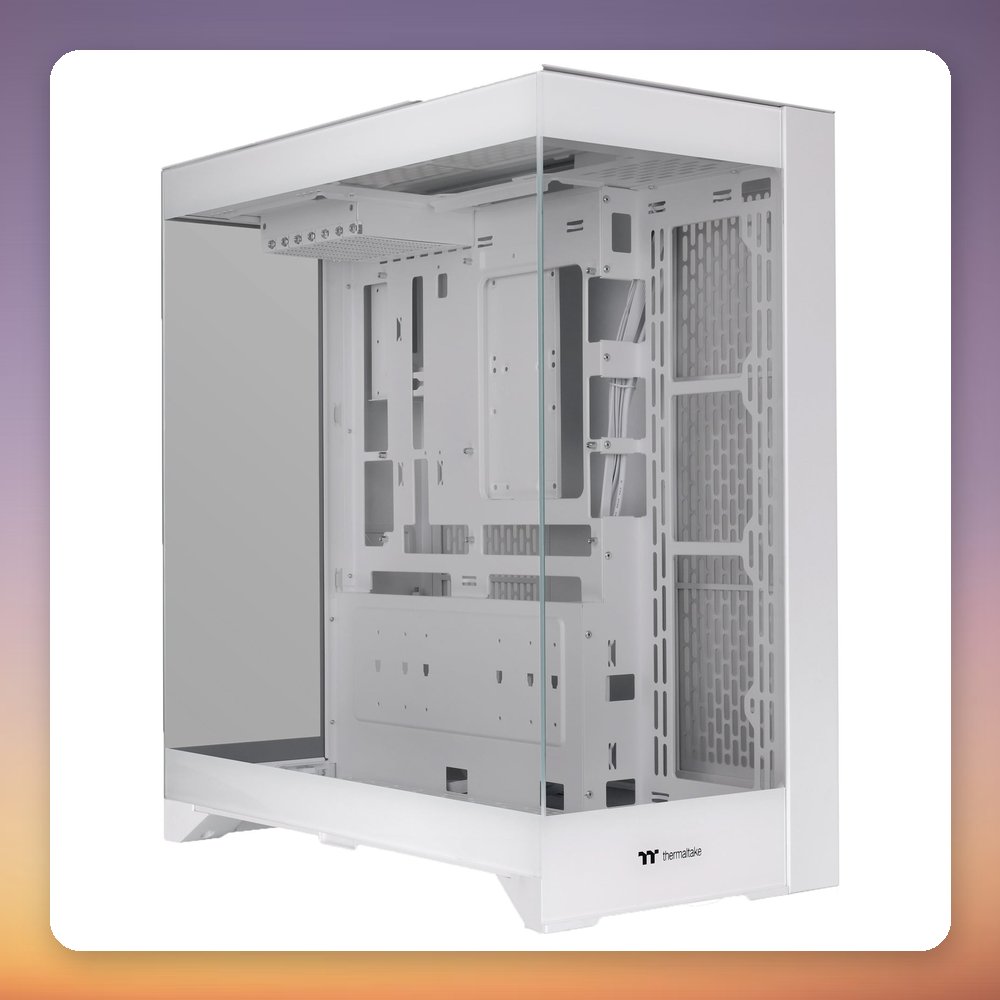 Thermaltake CTE E550 TG Panoramic Mid-Tower Case, Snow White, 3x Tempered Glass