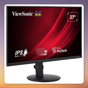 ViewSonic VG2708A-MHD 27" Full HD IPS Monitor, 100 Hz, HDMI/DP/VGA, Black