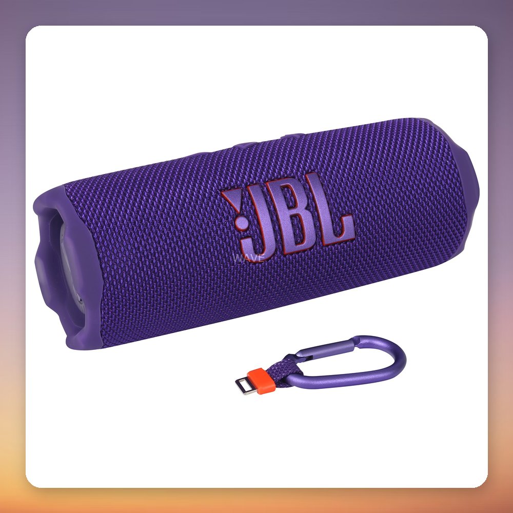 JBL Flip 7 Portable Bluetooth 5.4 Speaker, Purple, IP68, USB-C