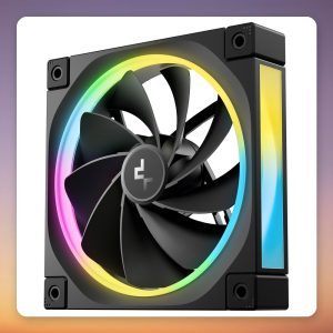 Deepcool FL12R 120 mm ARGB PWM Case Fan, Black, Reverse Blade, Single Pack