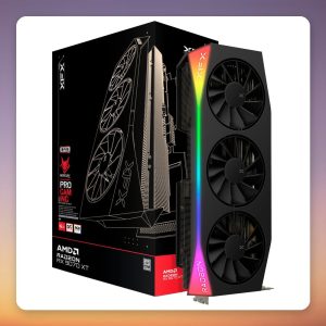XFX Radeon RX 9070 XT OC Mercury RGB 16 GB GDDR6 Graphics Card, Black