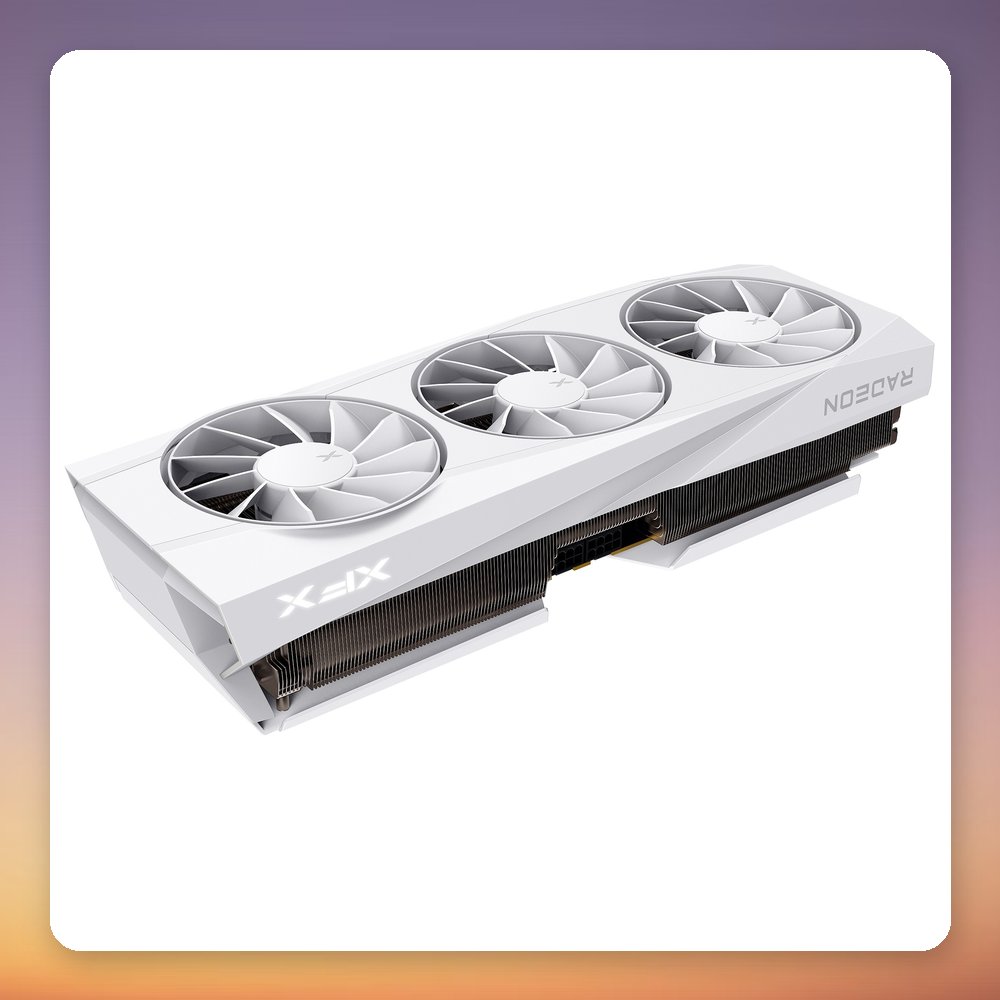 XFX Radeon RX 9070 XT Quicksilver 16 GB GDDR6 Graphics Card, White – image 3