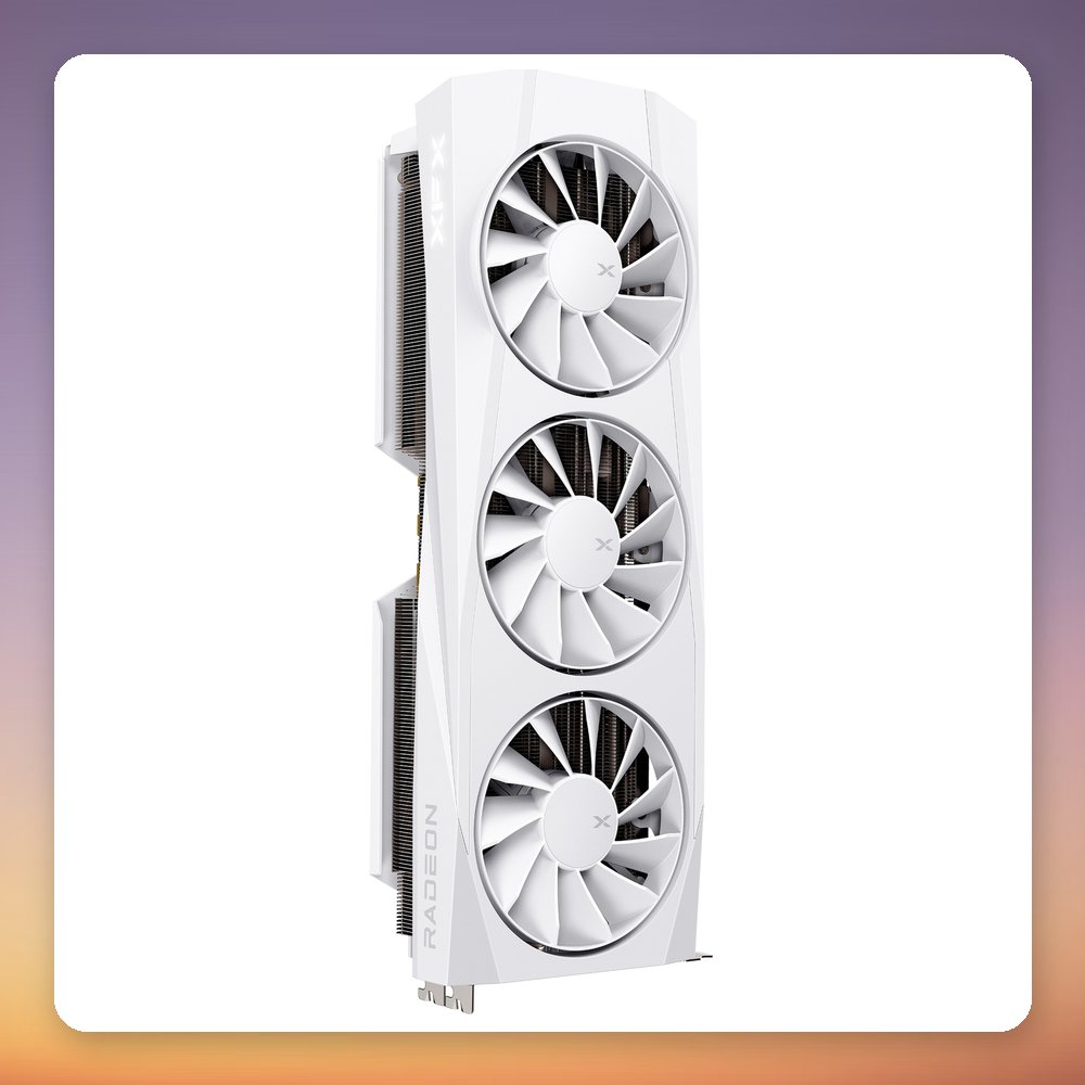 XFX Radeon RX 9070 XT Quicksilver 16 GB GDDR6 Graphics Card, White – image 4