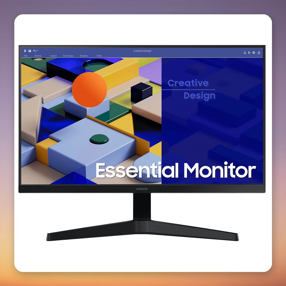 Samsung Essential S24D304GAU 23.8" Full HD IPS Monitor, 100 Hz, HDMI, VGA, Black – image 3