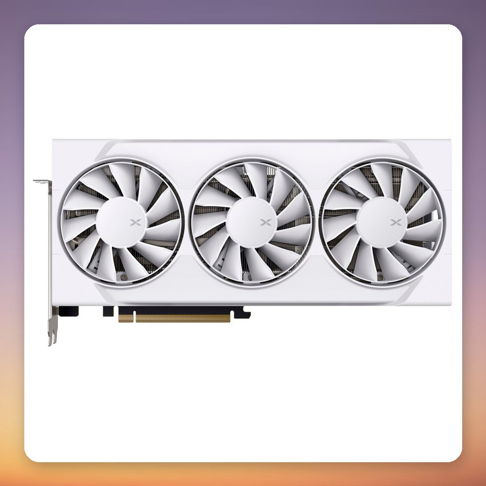 XFX Radeon RX 9060 XT Swift OC Triple Fan 16 GB GDDR6 Graphics Card, White – image 2