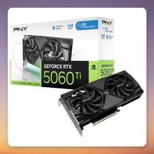 PNY GeForce RTX 5060 Ti OC 16GB GDDR7 Graphics Card, DLSS 5, 3x DisplayPort 2.1b, HDMI 2.1b