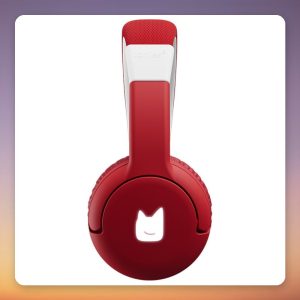 Tonies Bluetooth Kids’ Headphones for Toniebox 2, Red/White, On-Ear, 40h Battery