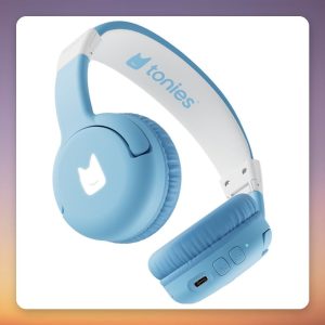 Tonies Bluetooth Kids Headphones for Toniebox 2, Sky Blue, 85 dB Limit