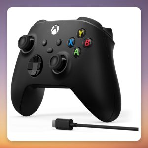 Microsoft Xbox Wireless Controller Black with USB-C Cable, Bluetooth
