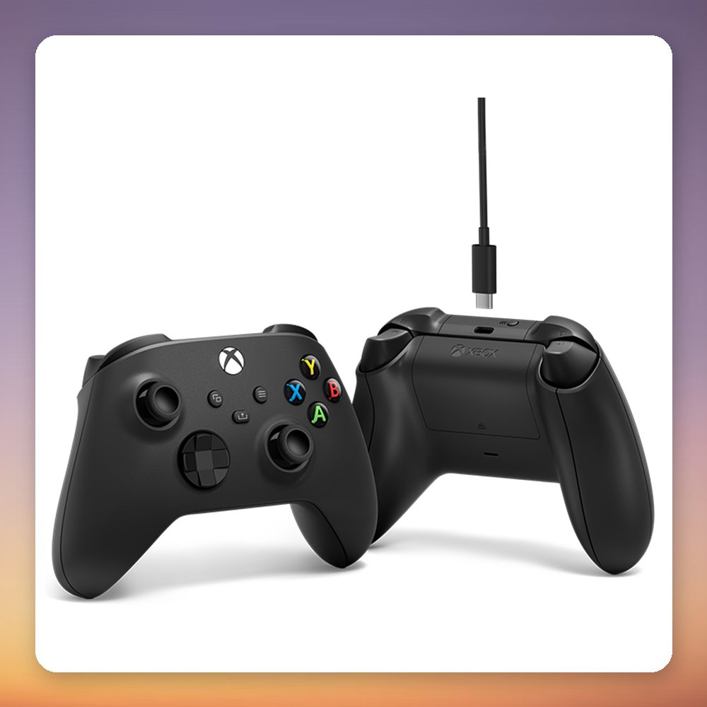 Microsoft Xbox Wireless Controller Black with USB-C Cable, Bluetooth – image 3
