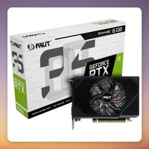 Palit GeForce RTX 3050 StormX 6 GB GDDR6 Graphics Card, DP/HDMI 2.1/DVI