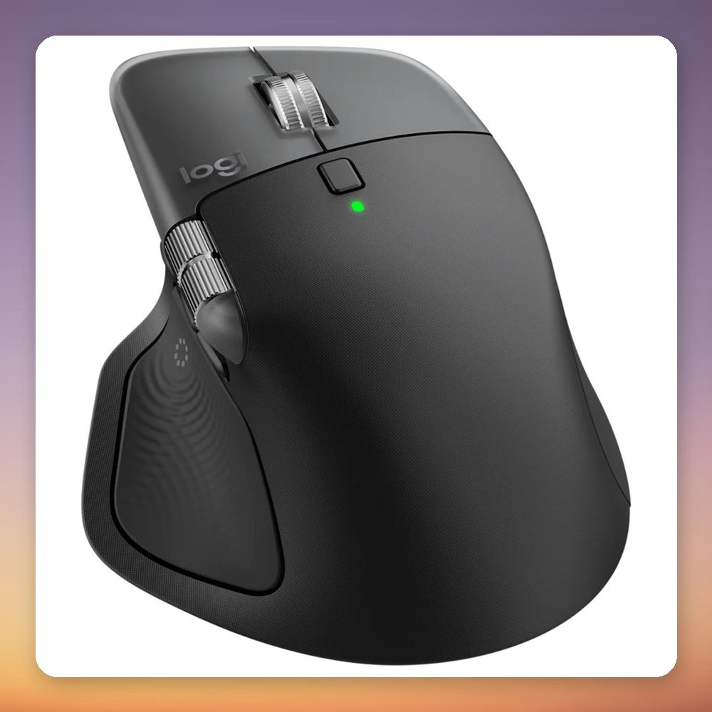 Logitech MX Master 4 for Mac Wireless Mouse, Black, Bluetooth, 8000 DPI – image 2