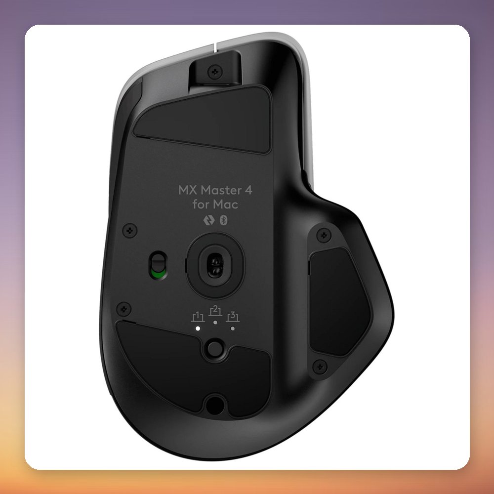 Logitech MX Master 4 for Mac Wireless Mouse, Black, Bluetooth, 8000 DPI – image 3